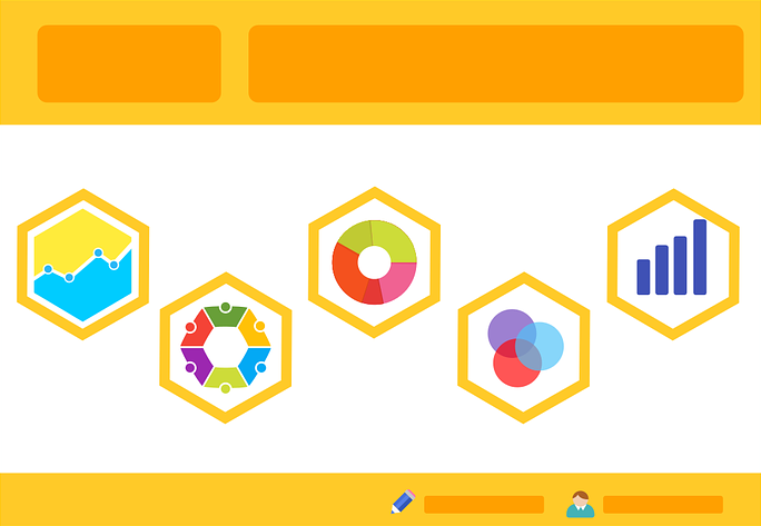 infographic computer image statistics orange